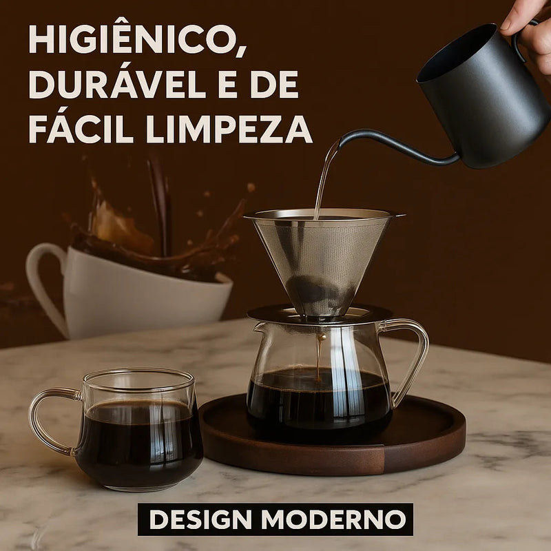 Coador com Filtro de Café Reutilizável - CoFilter