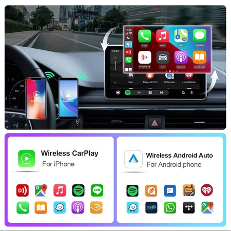ConectPlay CarSuper™ Adaptador de Carplay/Android Auto sem Fio 👇