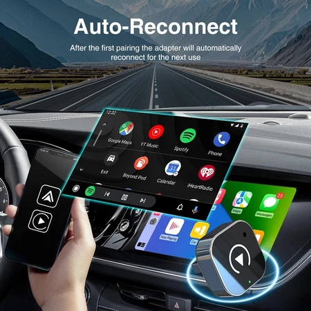 ConectPlay CarSuper™ Adaptador de Carplay/Android Auto sem Fio 👇