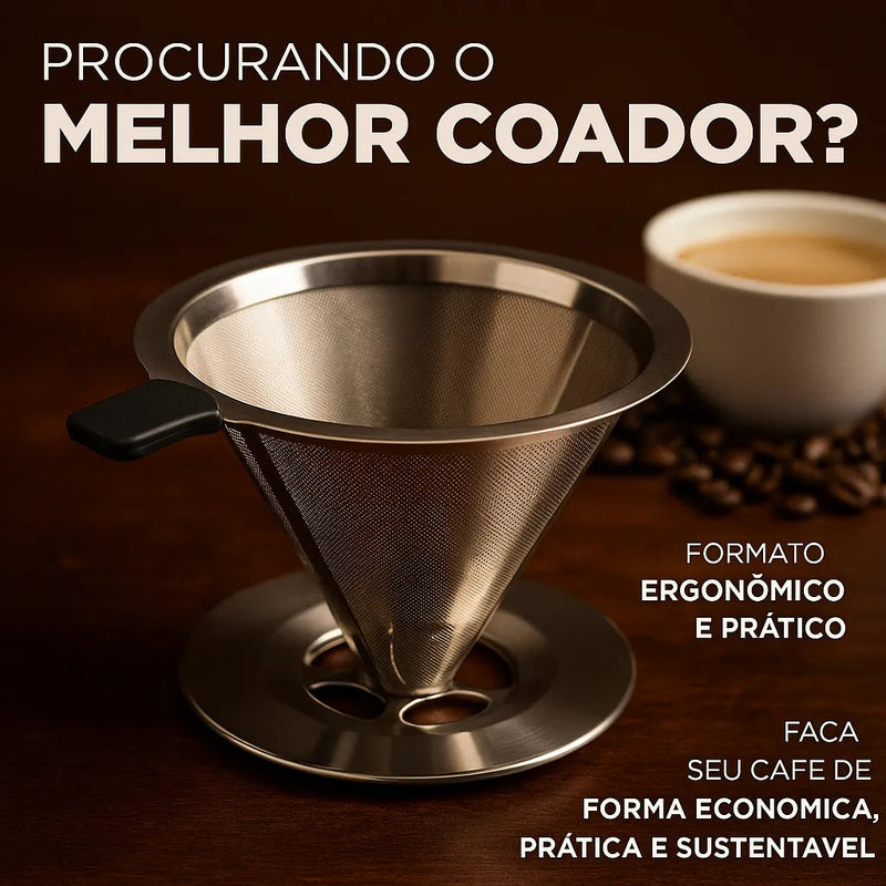 Coador com Filtro de Café Reutilizável - CoFilter