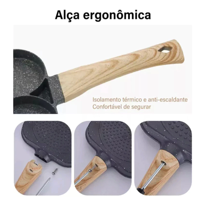 Frigideira 3 em 1 + Brinde
